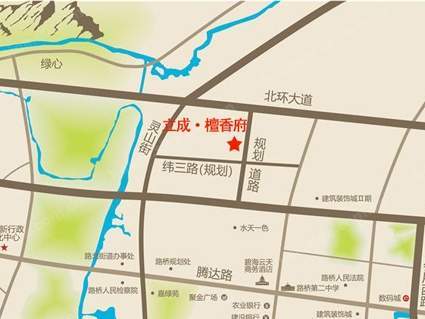 檀香府位置图